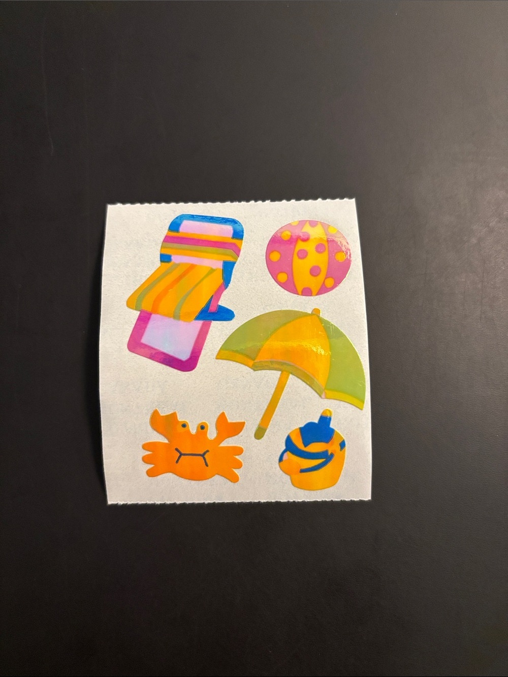 Cotrin Beach Vacation Pearly Sticker Mod Vintage 80's